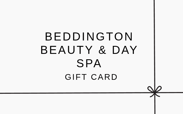Gift wrap Beddington Beauty and Day Spa gift card