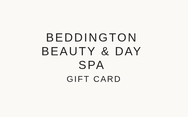 White Beddington Beauty and Day Spa gift card